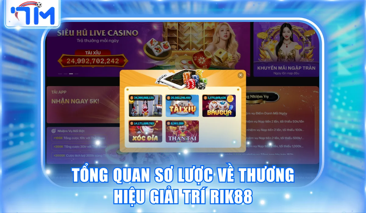 Tổng quan sơ lược về thương hiệu giải trí RIK88