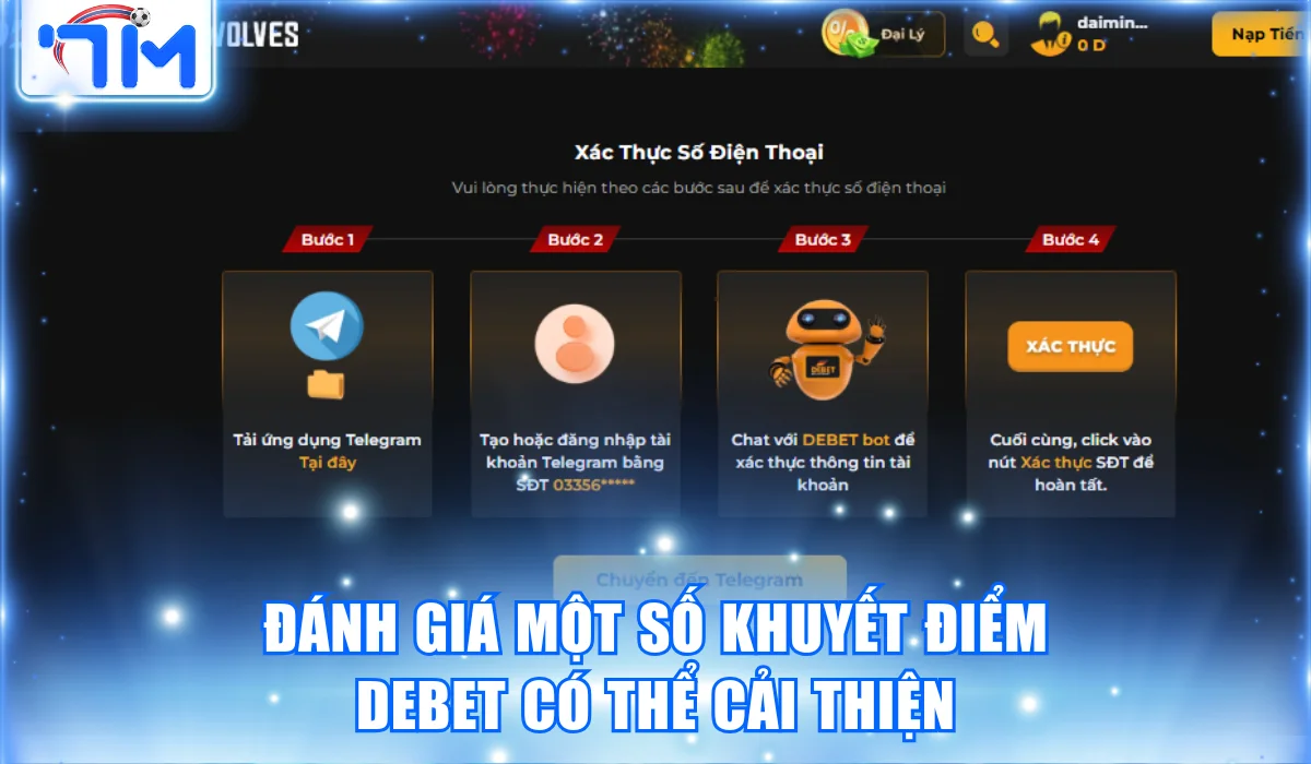 Đánh giá một số khuyết điểm Debet có thể cải thiện